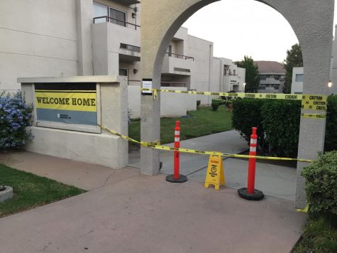 Water Pipe Bursts at Cal State LA Housing Complex
