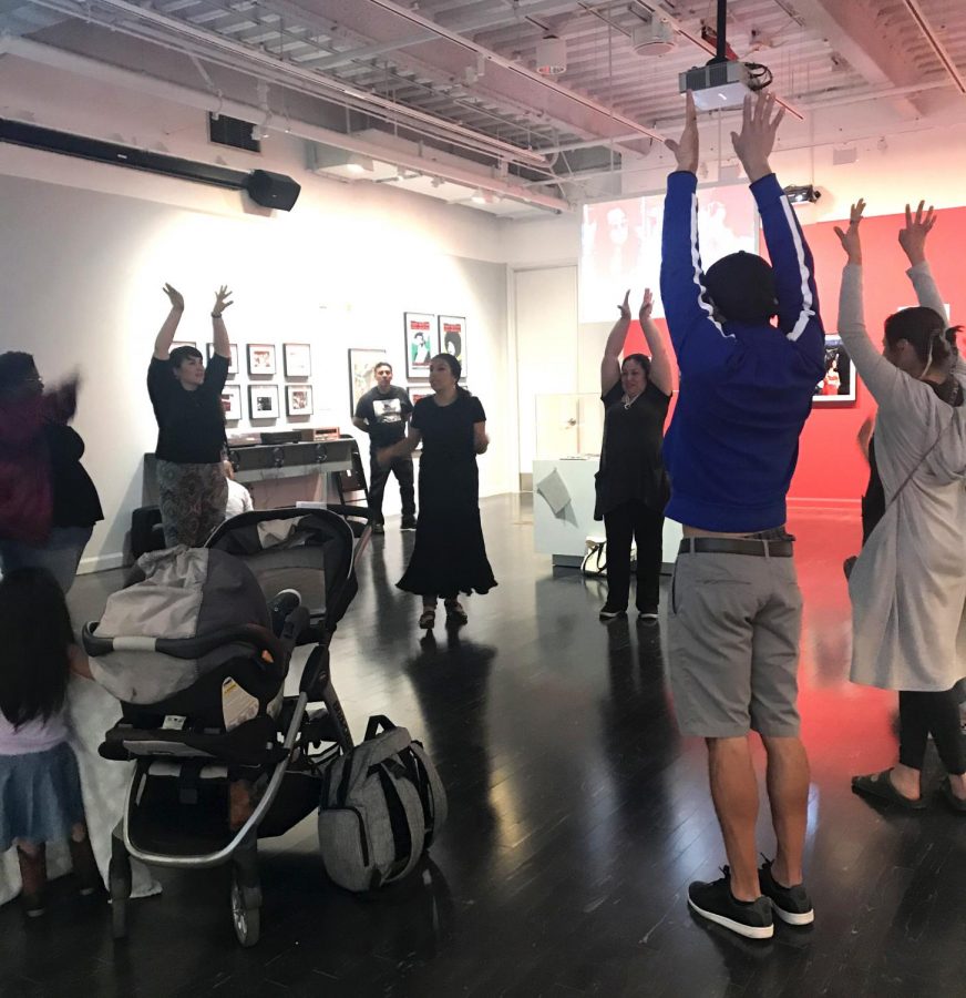 Museum goers enjoy participatory art on the Eastside. (Fernanda Hernandez/Community News)