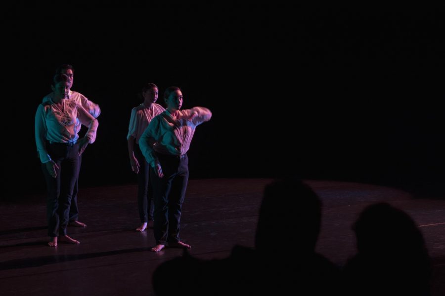 The+Turn+dance+choreographed+by+Jessica+Harper+being+performed+at+the+Intimate+Theatre+at+the+Luckman+during+the+Spring+Dance+Concert+last+Friday.
