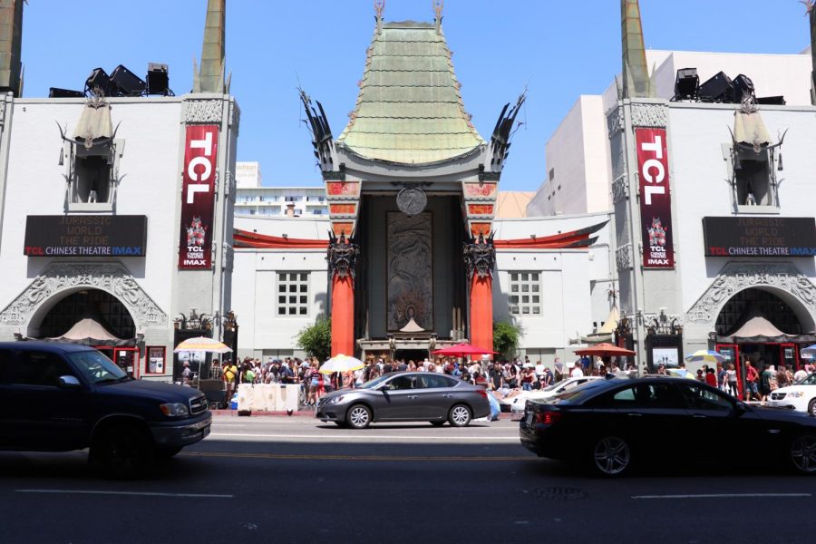 The TCL Chinese Theatre IMAX Entrance on the Heart of Hollywood Boulevard.