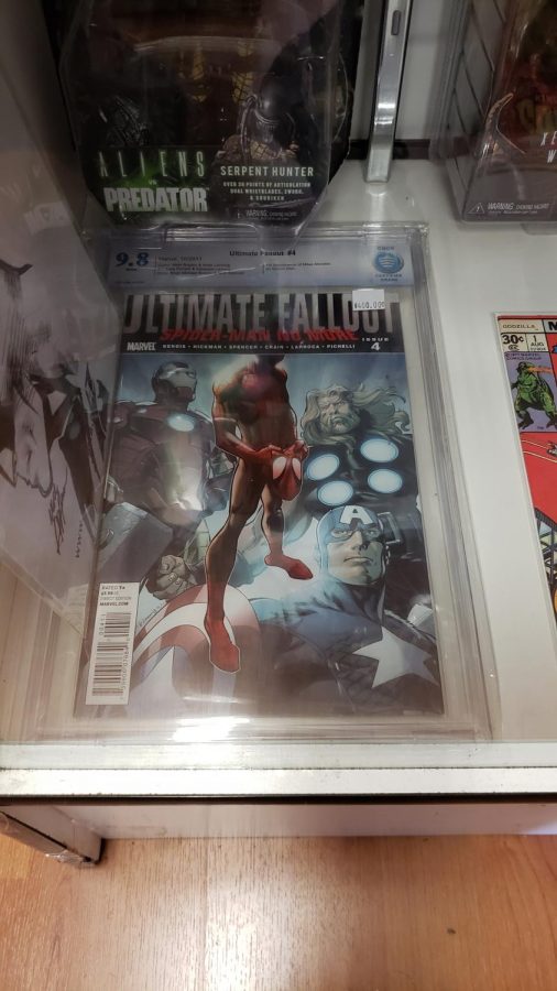 Comics VS Toys has rare comics such as this one. Marvel reports that Ultimate Fallout 4 includes the first appearance of Miles Morales.(Christopher Lazaro/UT)