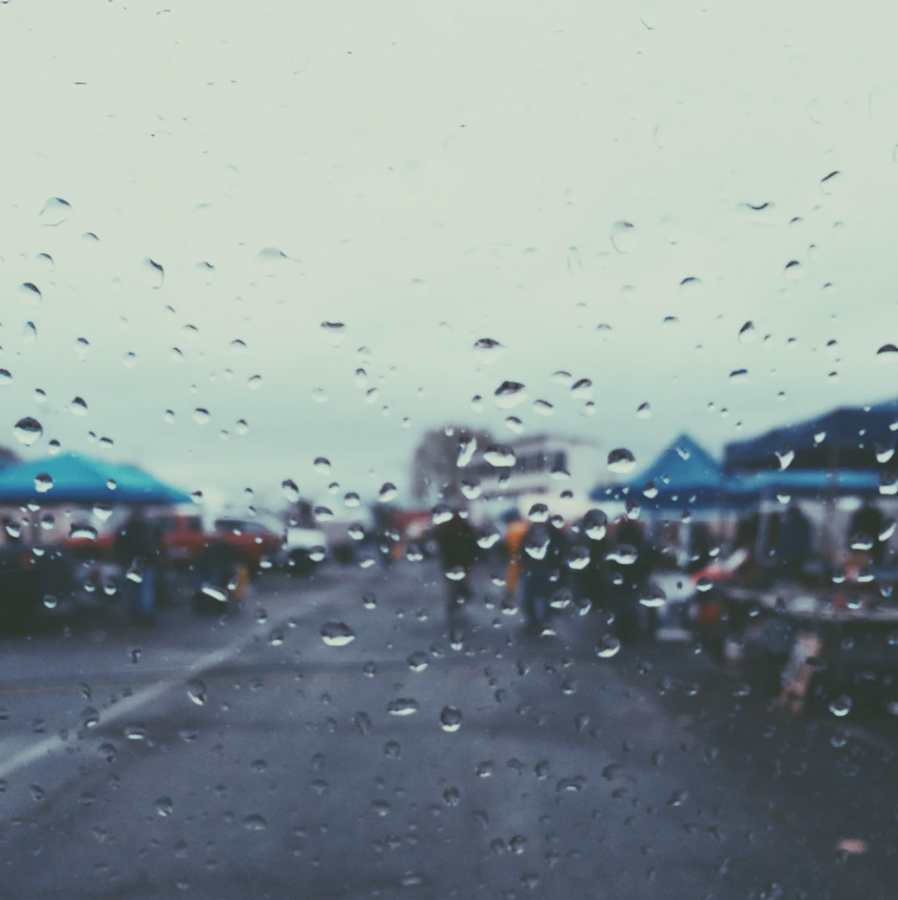 Photo of rain drops and booths by Ryan Wilson, @rbwilson, via Unsplash