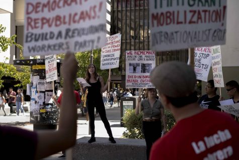 Protestors Denounce ICE at Cal State LA