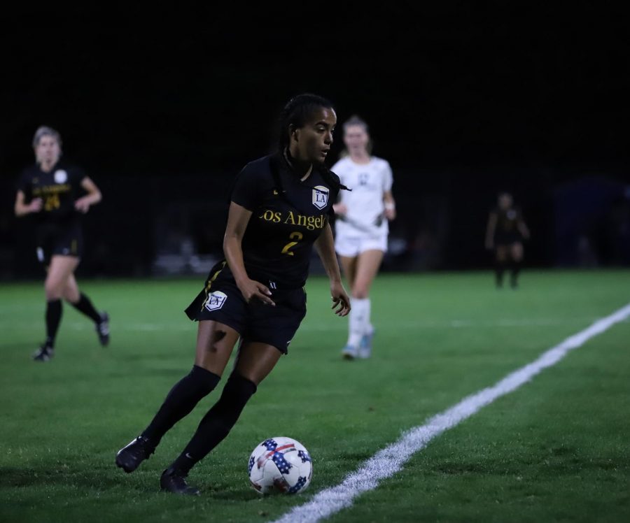In an away game, Cal State LA women’s soccer loses against Cal State Monterey Bay 0-1.