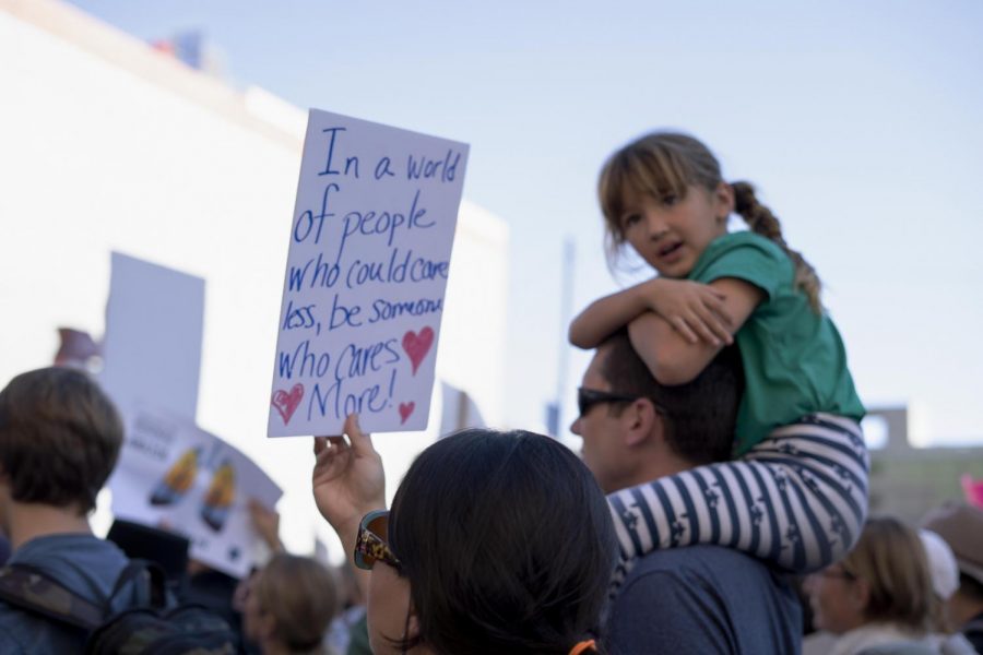 Familes came together, united with thousands of others to march the streets of Los Angeles demanding action against the hazardous effects of climate change this past Friday.