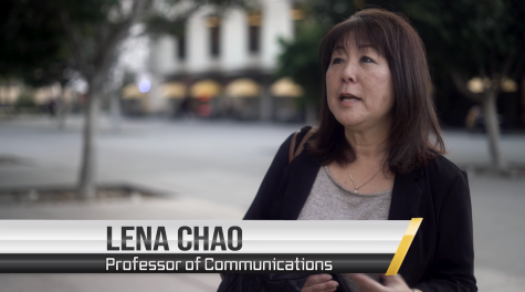 Screenshot of Lena Chao from the Campus Voices Youtube video