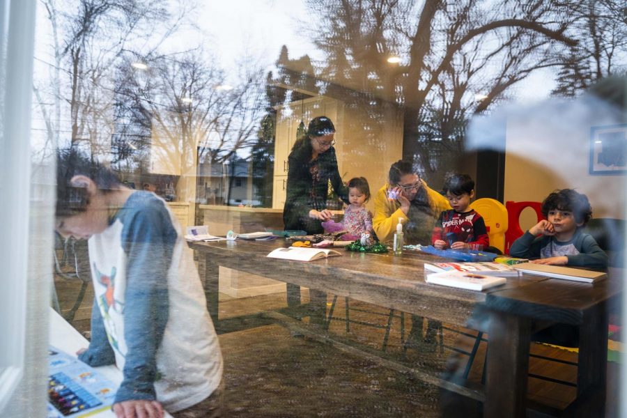 A group of kids begin homeschool in Roseville, Minnesota, as a result of schools shutting down amidst the Coronavirus pandemic.