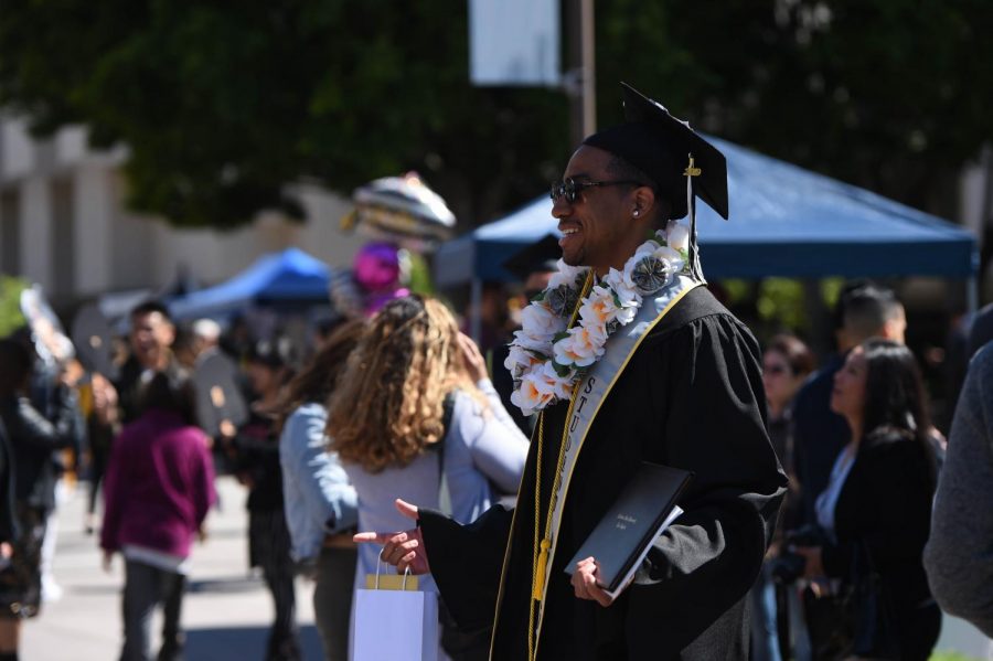 As of now, Commencement 2020 will be held at a later date this year. Photo courtesy of Cal State LA photo archives.