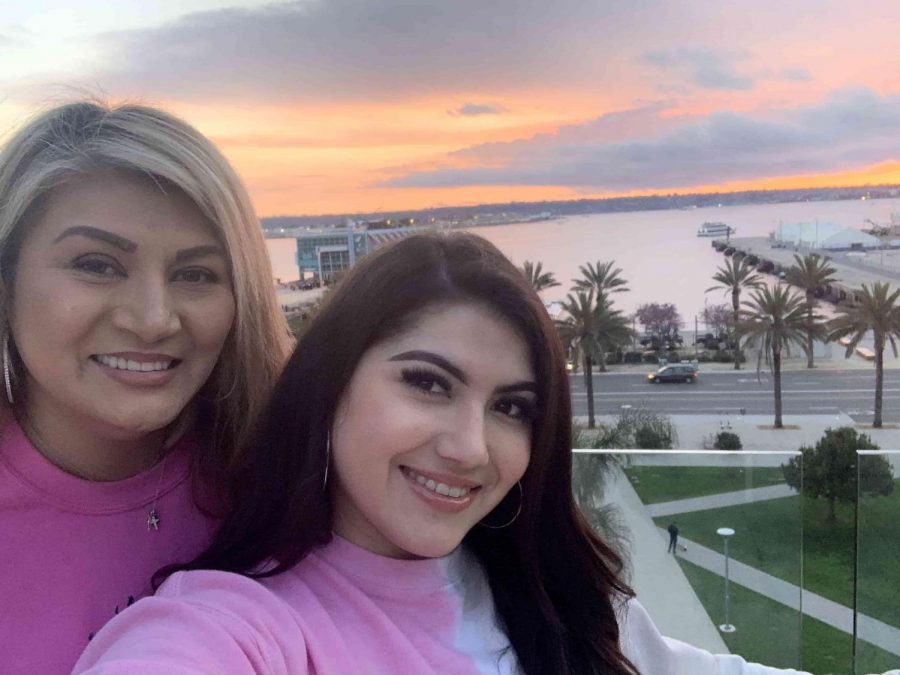 Katherine Conchas and her mother, Bertha Conchas, pose for a photo together in San Diego in May 2019. (Katherine Conchas/UT)