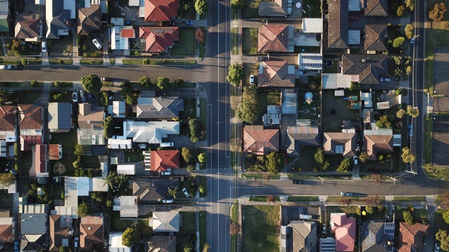 Caption: A neighborhood in Melbourne, Australia pictured from above before the sunset. Tom Rumble/Unsplash