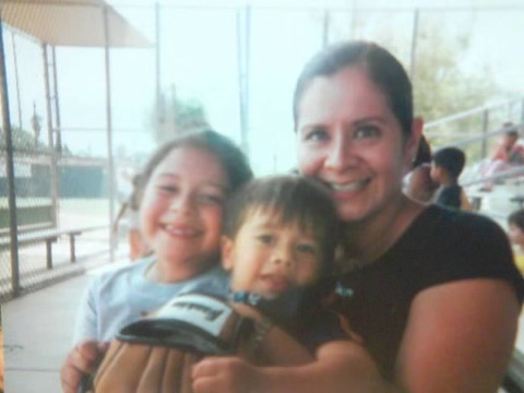 My mom, brother and myself in 2006