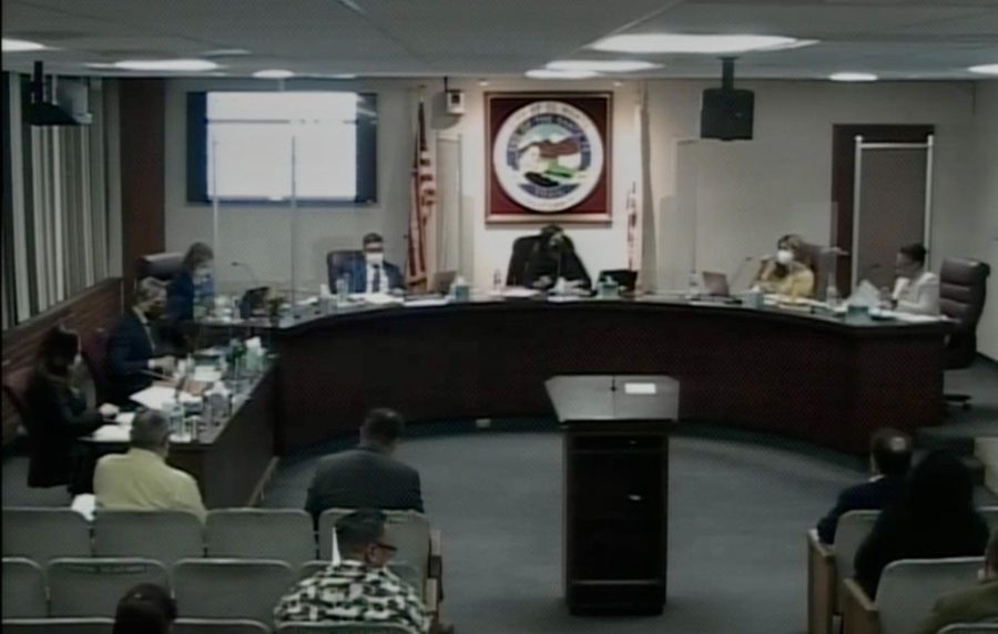 a public hearing meeting for El Monte city council