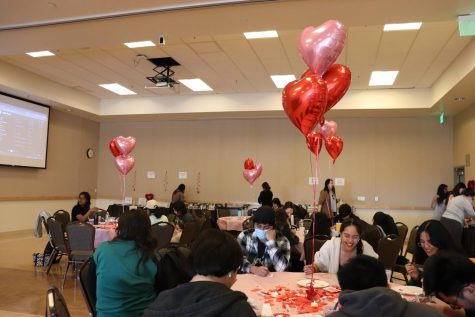 Students participating at the Cupids Social event on Feb. 9. Photo by Denis Akbari.