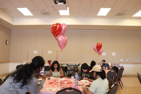 Students participating at the Cupid's Social event on Feb. 9. Photo by Denis Akbari.