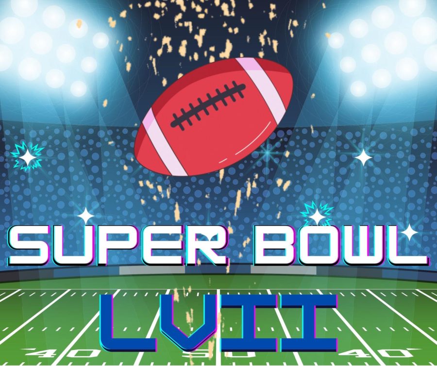 The Kansas City Chiefs and Philadelphia Eagles will face off in Super Bowl LVII on Feb. 12. Graphic by William Baker.