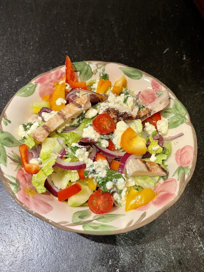 Rainbow Mediterranean Salad. Photo by Skye Connors.