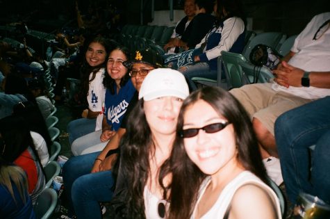 Marketing club at Cal State LA night at the Dodger Stadium. Photo courtesy of marketing club.