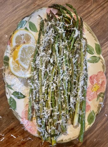 Grilled Asparagus with Lemon and Parmesan. Photo by Skye Connors.