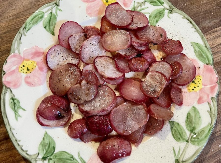 Roasted Radishes. Photo by Skye Connors.