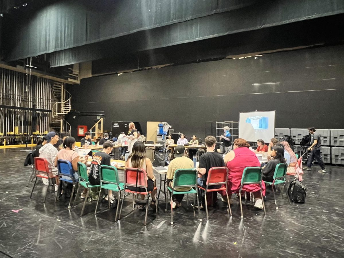 Actors auditioning at the State Playhouse Theatre.