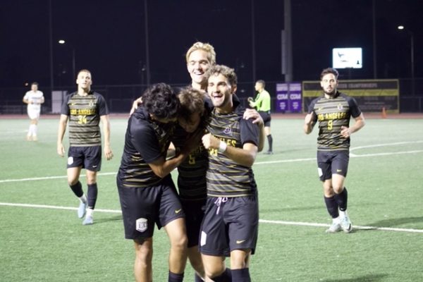 Men’s soccer wins home opener