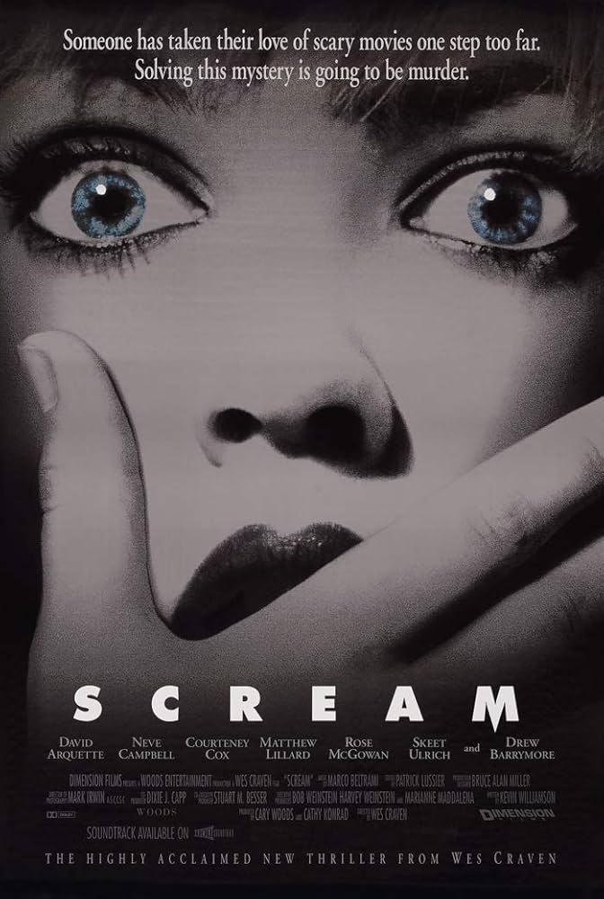 "Scream" movie poster. Photo Courtesy: Spyglass Media Group