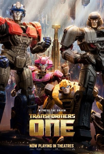 Transformers One movie poster. Photo Courtesy of Paramount Pictures.