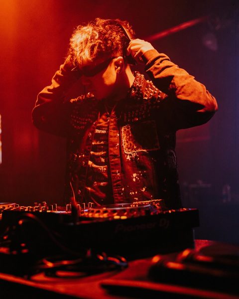 Zeph Pascasio DJs at a show. Photo courtesy of Zeph Pascasio.