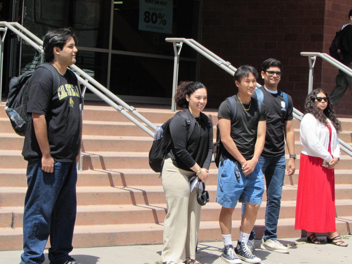 Gabriel De La Rosa, Gennesis Nuyens, Tyler Cheng, Kanishq Viradiya, and Aisha Gama stand together after being elected.