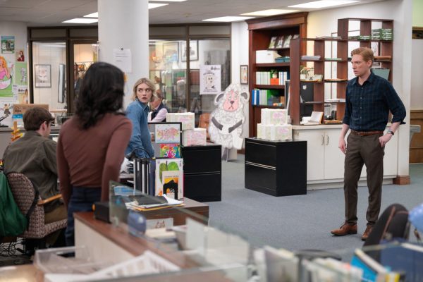 Still of Domnhall Gleeson as Ned Sampson in 'The Paper' which is now streaming on Peacock / Photo courtesy of NBCUniversal Media Village