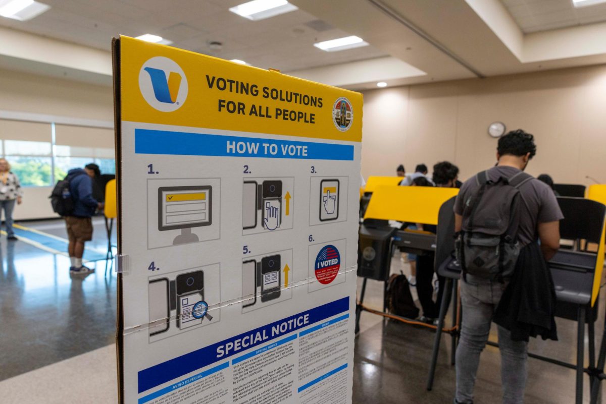 Voting center at the Student Union on Nov. 4 2024. Photos courtesy of J. Emilio Flores