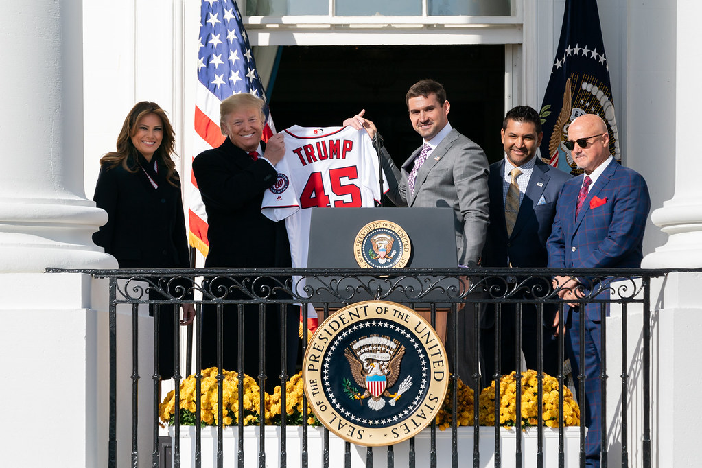 President Trump Welcomes the Washington Nationals to the White House. Photo by White House courtesy of CreativeCommons