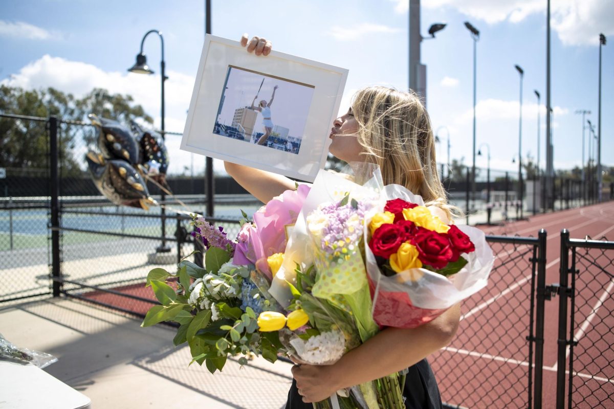 Maldini Simic poses after Cal State LA's Senior Day game against Azusa Pacific University. Photo courtesy of Isai Perez Carrillo / Cal State LA
