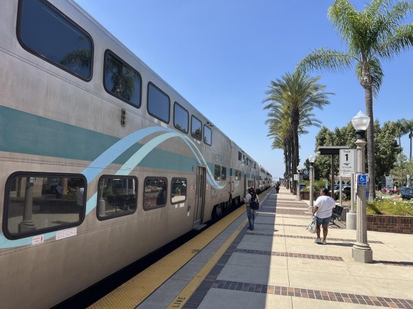 File Photo: Metrolink Station in Fullerton, California.