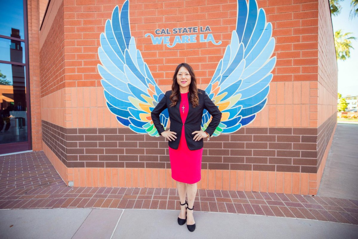 A photo of California State Treasurer Fiona Ma as she toured the Cal State LA campus on March. 26, 2026. Photo courtesy of Cal State LA staff photographer Jordan Renville