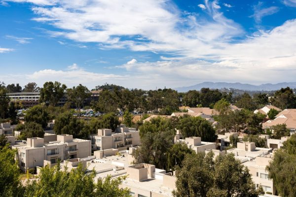 File photo: A view overlooking University Apartments (Phase I and II) at Cal State LA. 